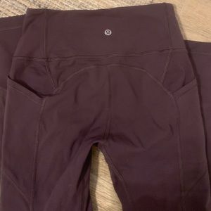 Dark purple Lululemon leggings